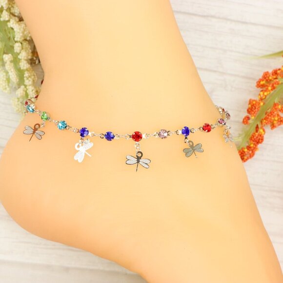 "Handmade Anklet – Elegant & Delicate Jewelry for Women | UNVRC1250 - Picture 6 of 10